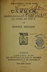 Tapa de Carmen, Arsène Guillot, l'abbé Aubain, la Dame de Pique
