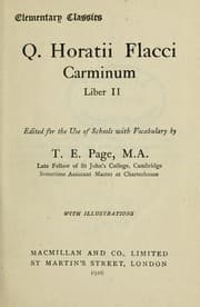 Tapa de Carmina (Odae) liber 2.