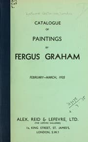 Tapa de Catalogue of paintings by Fergus Graham