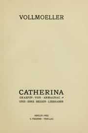 Tapa de Catherina, Gräfin von Armagnac, und ihre beiden Liebhaber