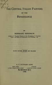 Tapa de The central Italian painters of the renaissance