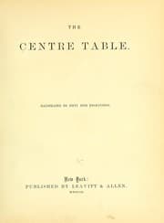 Tapa de The Centre table