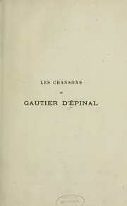 Tapa de Chansons