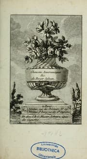 Tapa de Chansons et poëmes anacréontiques du Berger Sylvain