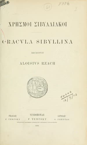 Tapa de Chresmoi sibylliakoi