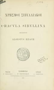 Tapa de Chresmoi sibylliakoi