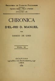 Tapa de Chronica d'el-rei D. Manuel