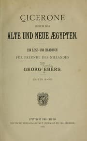 Tapa de Cicerone durch das alte und neue AEgypten