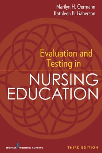 Tapa de Evaluation and testing in nursing education