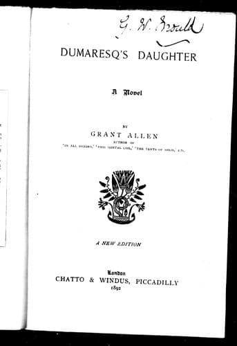 Tapa de Dumaresq's daughter