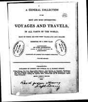 Tapa de A General collection of the best and most interesting voyages and travels in all parts of the world