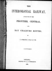 Tapa de The Intercolonial Railway