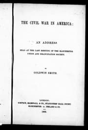 Tapa de The civil war in America