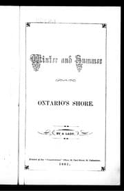 Tapa de Winter and summer on Ontario's shore