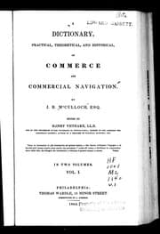 Tapa de A dictionary, practical, theoretical, and historical, of commerce and commercial navigation