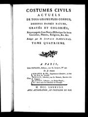 Tapa de Costumes civils actuels de tous les peuples connus