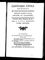Tapa de Costumes civils actuels de tous les peuples connus