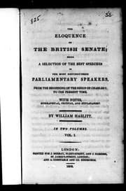 Tapa de The Eloquence of the British Senate