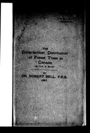 Tapa de The geographical distribution of forest trees in Canada (with a map)