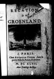 Tapa de Relation du Groenland