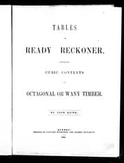 Tapa de Tables, or, Ready reckoner