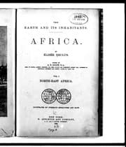 Tapa de The earth and its inhabitants, Africa
