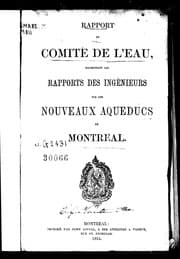 Tapa de Rapport du Comité de l'eau