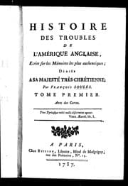 Tapa de Histoire des troubles de l'Amérique anglaise
