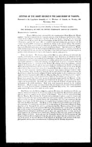 Tapa de Petition of the Right Reverend the Lord Bishop of Toronto