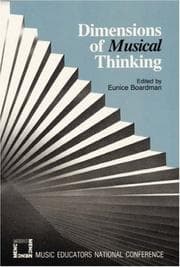 Tapa de Dimensions of musical thinking