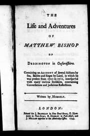 Tapa de The life and adventures of Matthew Bishop of Deddington in Oxfordshire