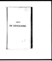 Tapa de Abrégé de géographie