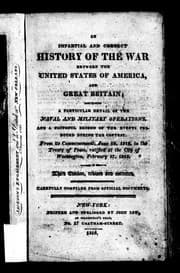 Tapa de An impartial and correct history of the war between the United States of America, and Great Britain