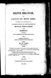 Tapa de The olive branch, or, Faults on both sides, Federal and Democratic