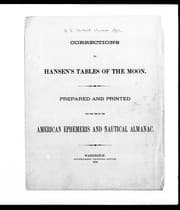 Tapa de Corrections to Hansen's tables of the moon