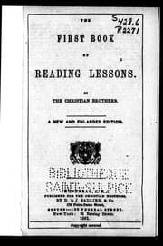 Tapa de The First book of reading lessons