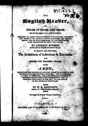 Tapa de The English reader, or, Pieces in prose and verse