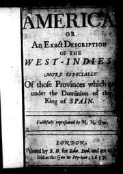 Tapa de America, or, An exact description of the West-Indies