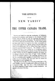 Tapa de The effects of the new tariff on the Upper Canada trade
