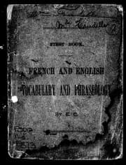 Tapa de French and English vocabulary and phraseology