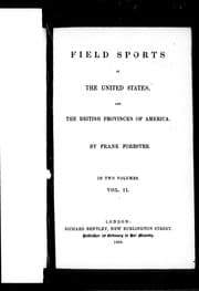 Tapa de Field sports in the United States, and the British provinces of America