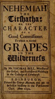 Tapa de Nehemiah the Tirshatha, or, The character of a good commissioner
