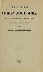 Tapa de Orationes quinque ineditas ex cod. ms. partim authographo