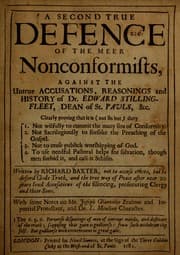 Tapa de A second true defence of the meer nonconformists, against the untrue accusations, reasonings and history of Dr. Edward Stillingfleet ...