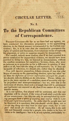 Tapa de Circular letter