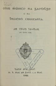 Tapa de Cóir mhúinte na Gaedhilge, teachers' companion to an chéad leabhar agus an dara leabhar