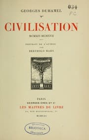 Tapa de Civilisation MCMXIV-MCMXVII