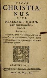 Tapa de Civis christianus, sive, Peregrini quondam errantis restitutiones