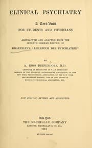 Tapa de Clinical psychiatry