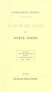 Tapa de Cloth of gold, and other poems